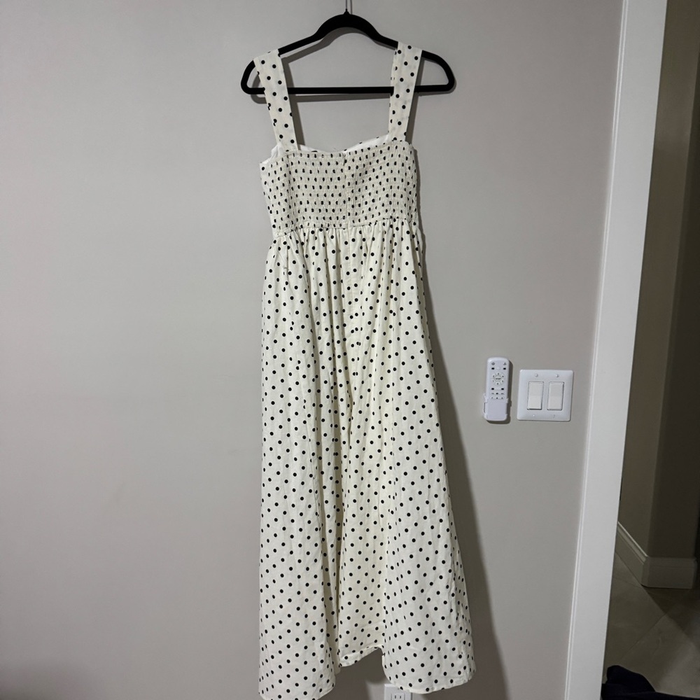Petal & Pup Cream Polka Dot Midi Dress - Picture 9 of 9